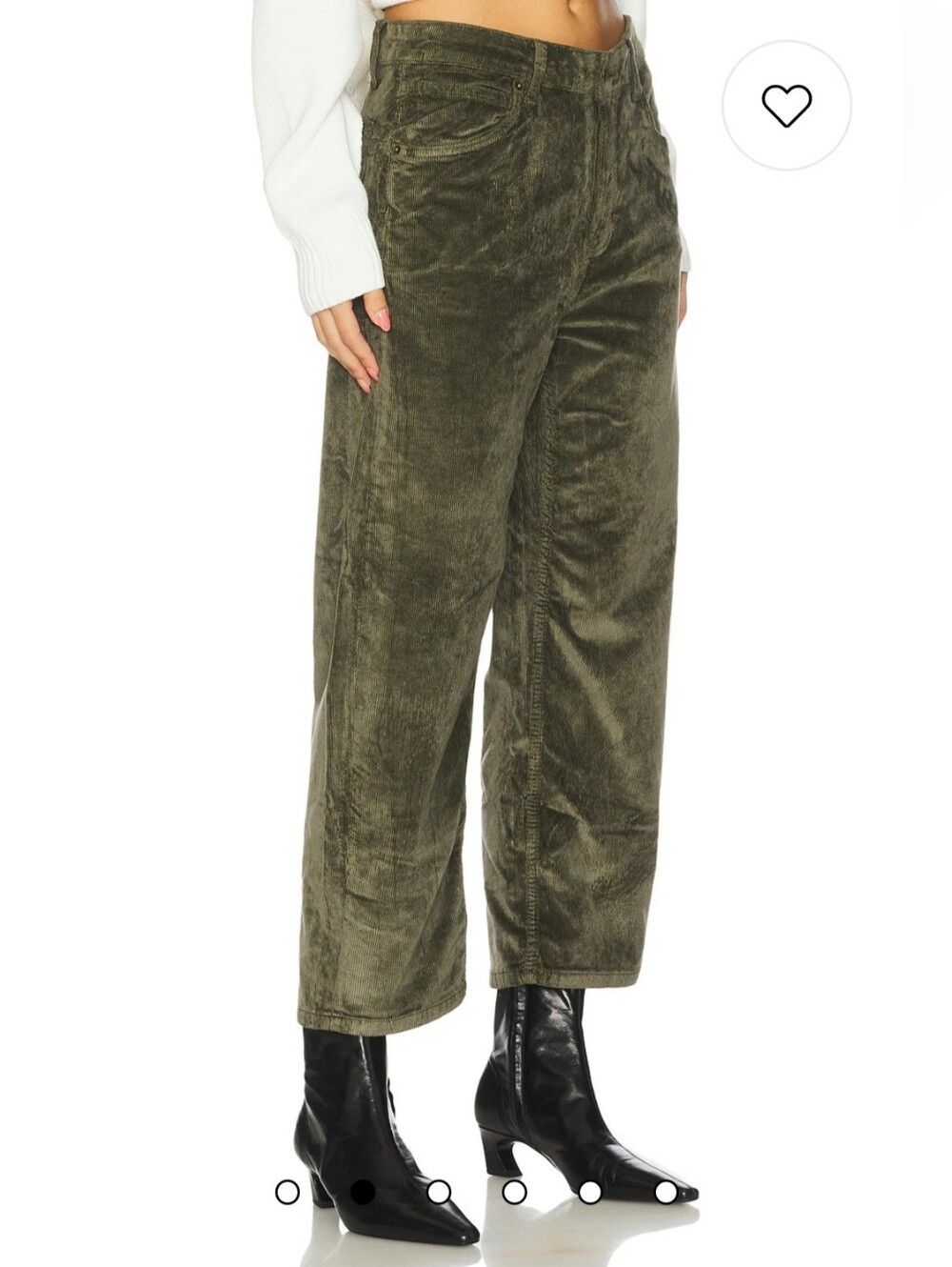 Free People We The Free Deep Trance Cord Pant In Keepsake Clover